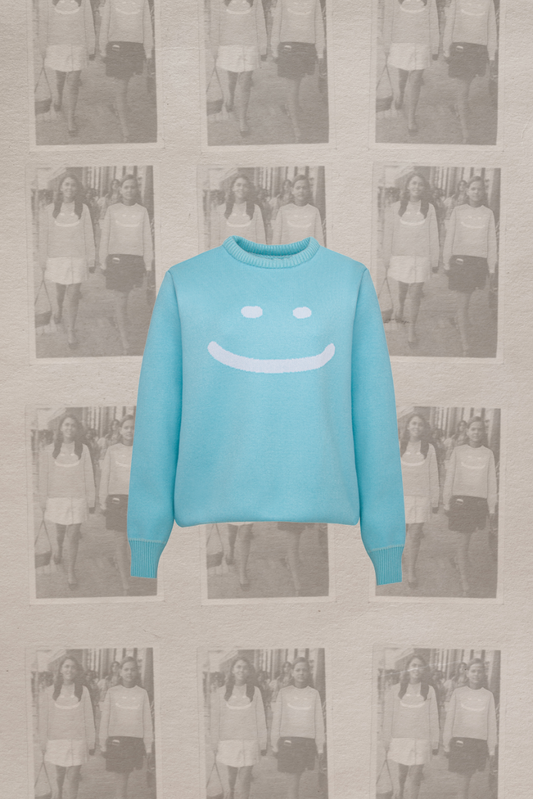 HappyMom - Sweater Tejido Azul