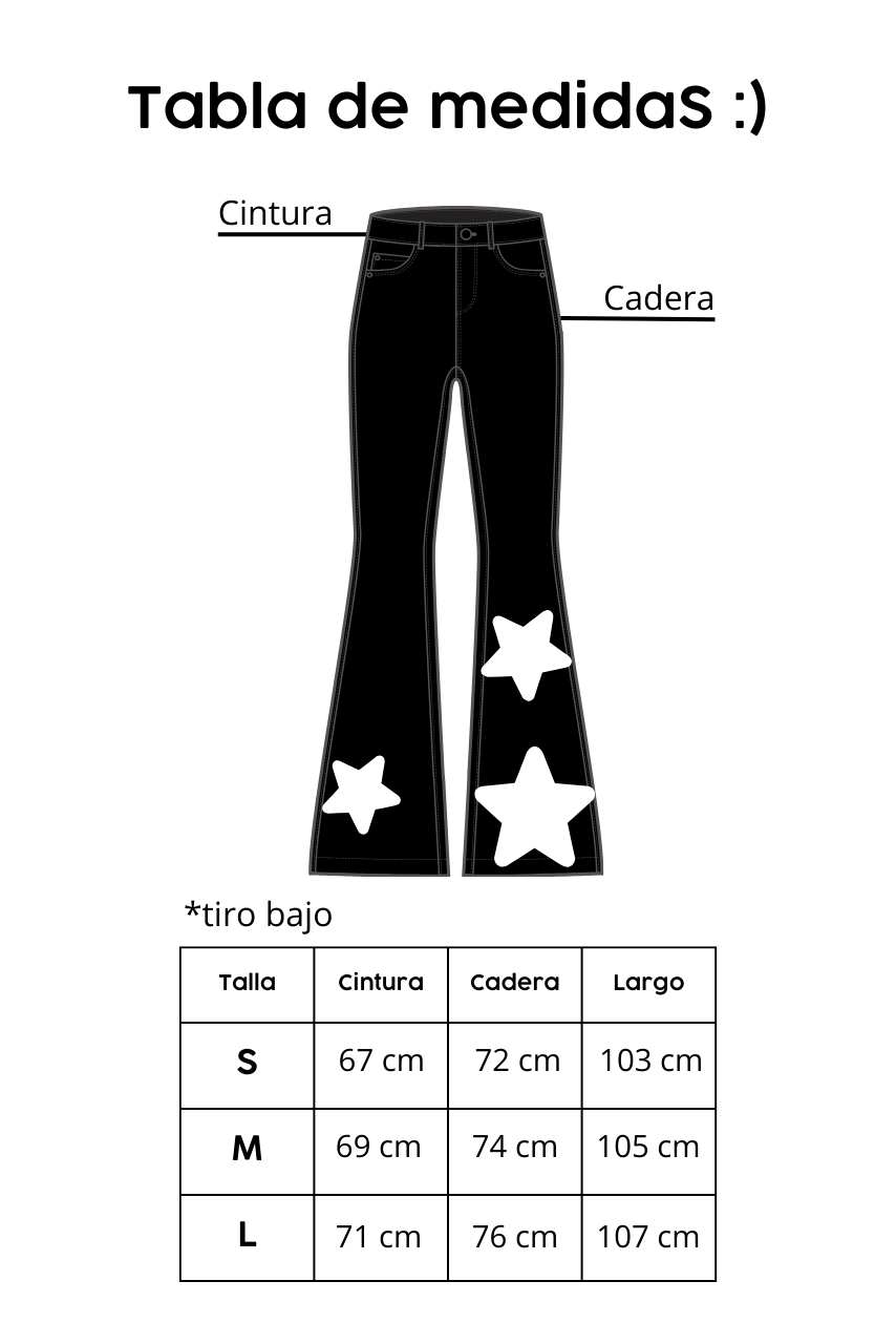 Star Flare Pant - Negro